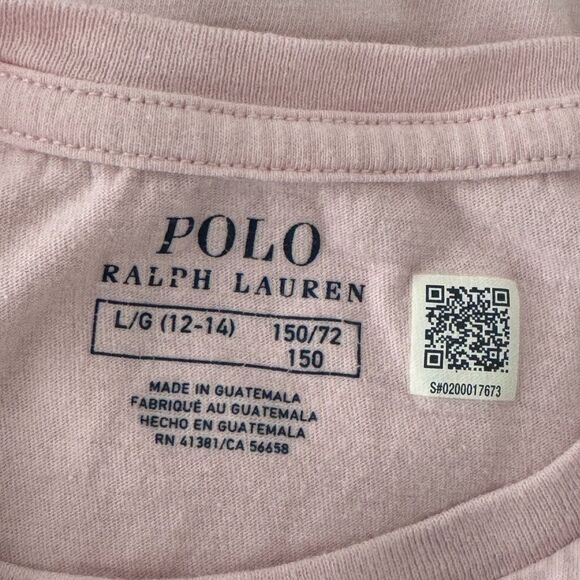 Ralph Lauren Light Pink Kids Tee with Bear Graphic - Picture 9 of 9